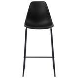 vidaXL Ensemble de bar 5 pcs Plastique Noir