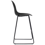vidaXL Ensemble de bar 5 pcs Plastique Noir