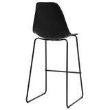 vidaXL Ensemble de bar 5 pcs Plastique Noir
