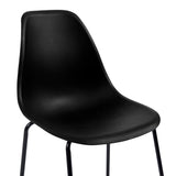 vidaXL Ensemble de bar 5 pcs Plastique Noir