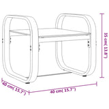 vidaXL Chaise longue Aluminium et textilène