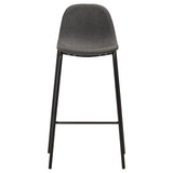 vidaXL Ensemble de bar 3 pcs Tissu Noir