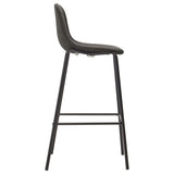 vidaXL Ensemble de bar 3 pcs Tissu Noir