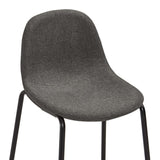 vidaXL Ensemble de bar 3 pcs Tissu Noir