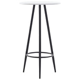 vidaXL Ensemble de bar 3 pcs Tissu Noir