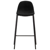 vidaXL Ensemble de bar 3 pcs Tissu Noir