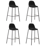 vidaXL Ensemble de bar 3 pcs Tissu Noir