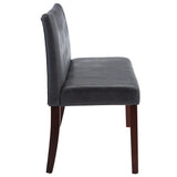 vidaXL Banc 120 cm Gris Similicuir daim