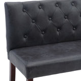 vidaXL Banc 120 cm Gris Similicuir daim