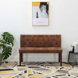 vidaXL Banc 120 cm Gris Similicuir daim