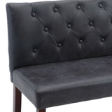 vidaXL Banc 120 cm Gris Similicuir daim