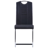 vidaXL Ensemble de salle à manger 7 pcs Similicuir Noir