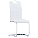 vidaXL Ensemble de salle à manger 7 pcs Similicuir Blanc