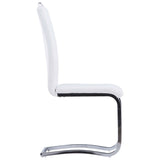 vidaXL Ensemble de salle à manger 7 pcs Similicuir Blanc