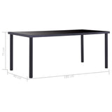 vidaXL Ensemble de salle à manger 7 pcs Similicuir daim Marron