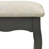 vidaXL Coiffeuse avec tabouret et miroir pliable en 3 Rose