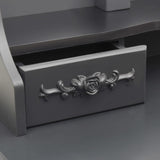 vidaXL Coiffeuse avec tabouret et miroir pliable en 3 Rose
