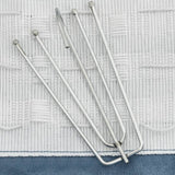 vidaXL Rideaux occultants aspect lin avec crochets 2pcs Bleu 140x175cm