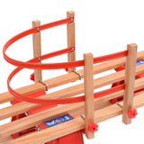 vidaXL Traîneau pliable en bois avec dossier 119 cm  