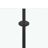 vidaXL Cabine de douche pliable 3 panneaux ESG 130x138 cm Noir