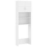 vidaXL Ensemble de meuble pour machine à laver Blanc Aggloméré