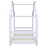 vidaXL Cadre de lit d'enfant Gris Bois de pin massif 90x200 cm