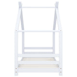 vidaXL Cadre de lit d'enfant Gris Bois de pin massif 90x200 cm