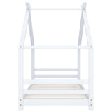 vidaXL Cadre de lit d'enfant Gris Bois de pin massif 90x200 cm