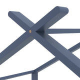 vidaXL Cadre de lit d'enfant Gris Bois de pin massif 90x200 cm