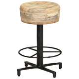 vidaXL Tabourets de bar lot de 2 52 cm bois de manguier massif