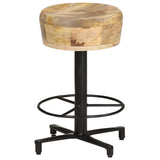vidaXL Tabourets de bar lot de 2 52 cm bois de manguier massif