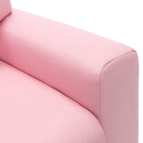 vidaXL Fauteuil inclinable enfants Similicuir Rose