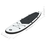 vidaXL Ensemble de planches SUP gonflables Bleu et blanc