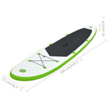 vidaXL Ensemble de planches SUP gonflables Bleu et blanc