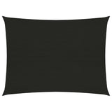 vidaXL Voile d'ombrage 160 g/m² Noir 2x3 m PEHD