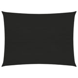 vidaXL Voile d'ombrage 160 g/m² Noir 5x6 m PEHD