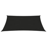 vidaXL Voile d'ombrage 160 g/m² Noir 5x6 m PEHD