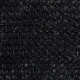 vidaXL Voile d'ombrage 160 g/m² Noir 5x6 m PEHD