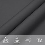 vidaXL Voile de parasol tissu oxford triangulaire 5x5x5 m blanc