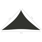 vidaXL Voile de parasol tissu oxford triangulaire 5x5x5 m blanc