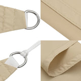 vidaXL Voile de parasol tissu oxford triangulaire 5x5x5 m blanc