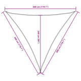 vidaXL Voile de parasol tissu oxford triangulaire 5x5x5 m blanc