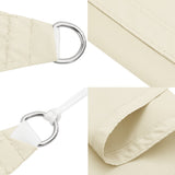 vidaXL Voile de parasol tissu oxford triangulaire 5x5x5 m blanc