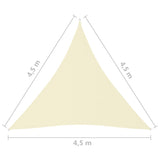 vidaXL Voile de parasol tissu oxford triangulaire 5x5x5 m blanc