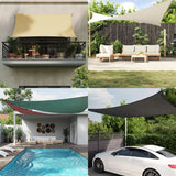 vidaXL Voile de parasol tissu oxford triangulaire 5x5x5 m blanc (plusieurs options disponibles)