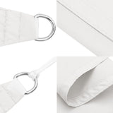 vidaXL Voile de parasol tissu oxford triangulaire 5x5x5 m blanc