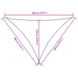 vidaXL Voile de parasol tissu oxford triangulaire 5x5x5 m blanc