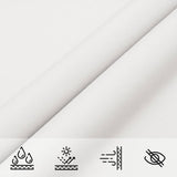 vidaXL Voile de parasol tissu oxford triangulaire 5x5x5 m blanc