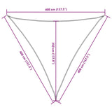 vidaXL Voile de parasol tissu oxford triangulaire 5x5x5 m blanc