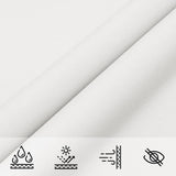 vidaXL Voile de parasol tissu oxford triangulaire 5x5x5 m blanc